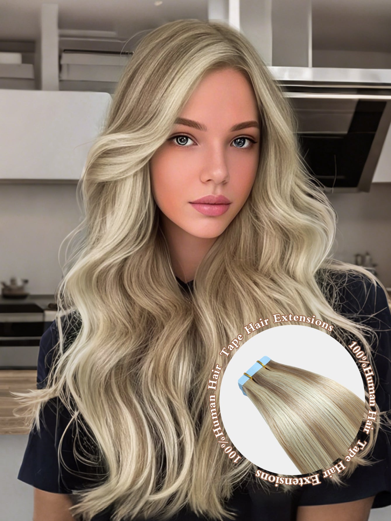 P18/613# Tape in Hair Extensions 100% Remy Human 20 inches 20pcs 50g/pack Straight Seamless Skin Weft Hair