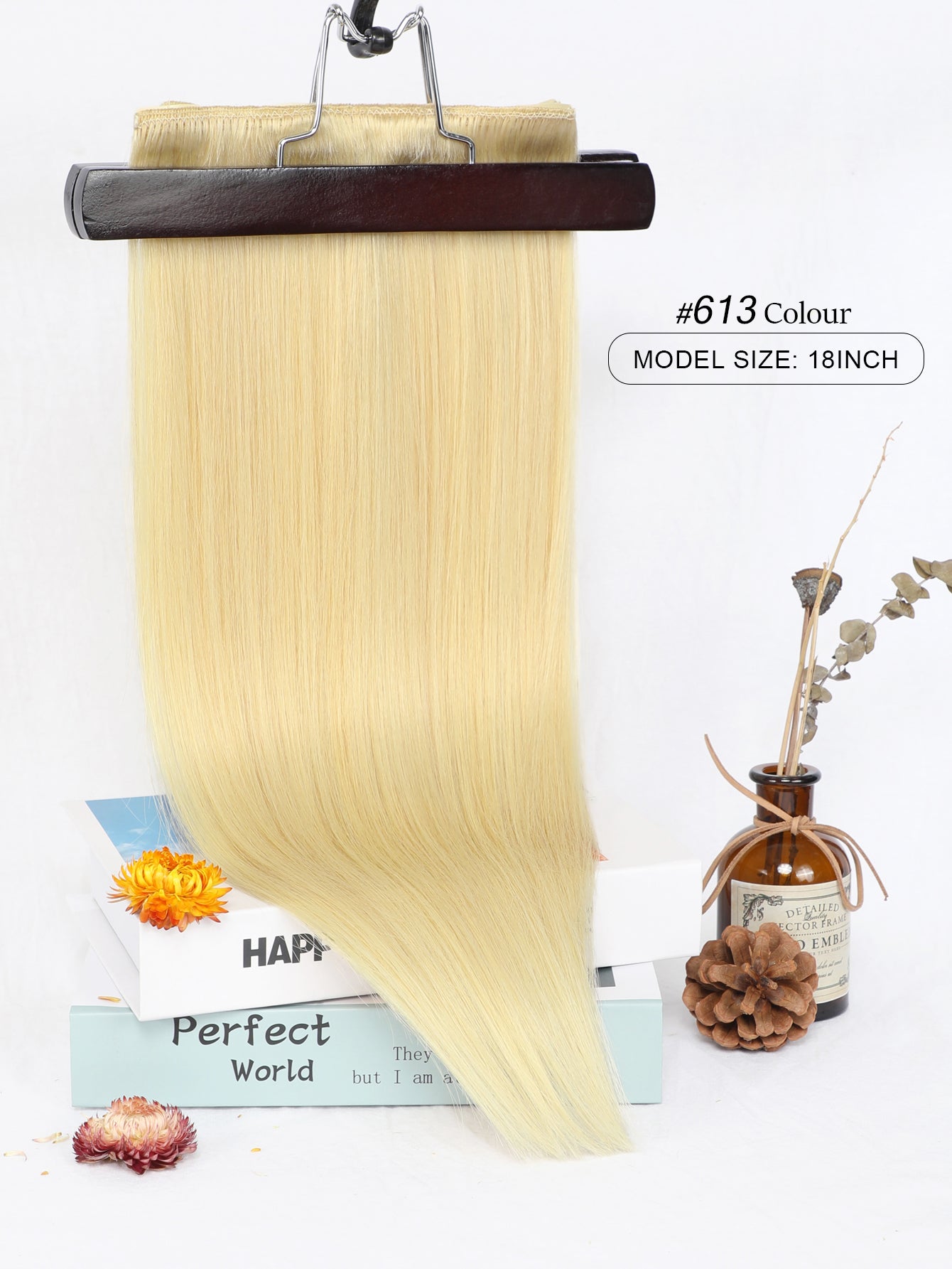 613# Remy Clip in Hair Extensions Real Human Hair,16-22inch 7Pcs 120g Human Hair Extensions Clip ins, Silky Strainght Clip in Hair Extensions for Women
