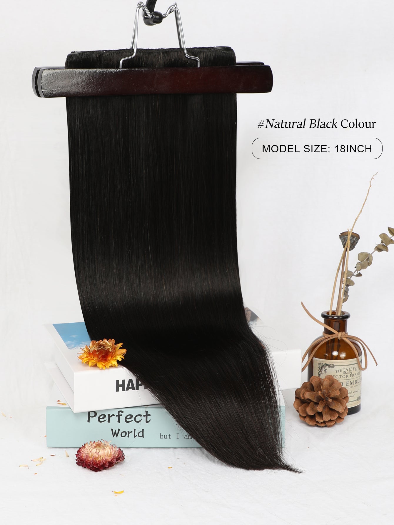 1B# Remy Clip in Hair Extensions Real Human Hair, 14-22inch 7 Pcs 120g Human Hair Extensions Clip ins, Silky Strainght Clip in Hair Extensions for Women