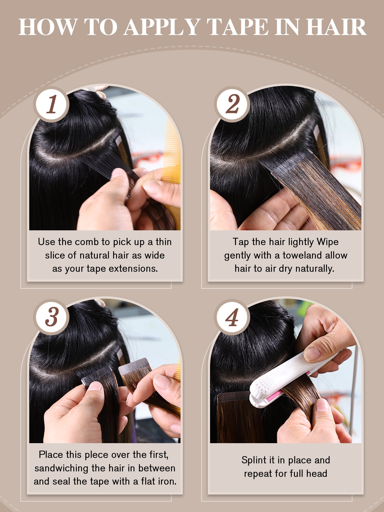 Invisible Tape in Hair Extensions Human Hair 2# Seamless Injected Hand-Tied Pro Quality Virgin Human Hair 20PCS 50G/Pack Straight Tape Ins