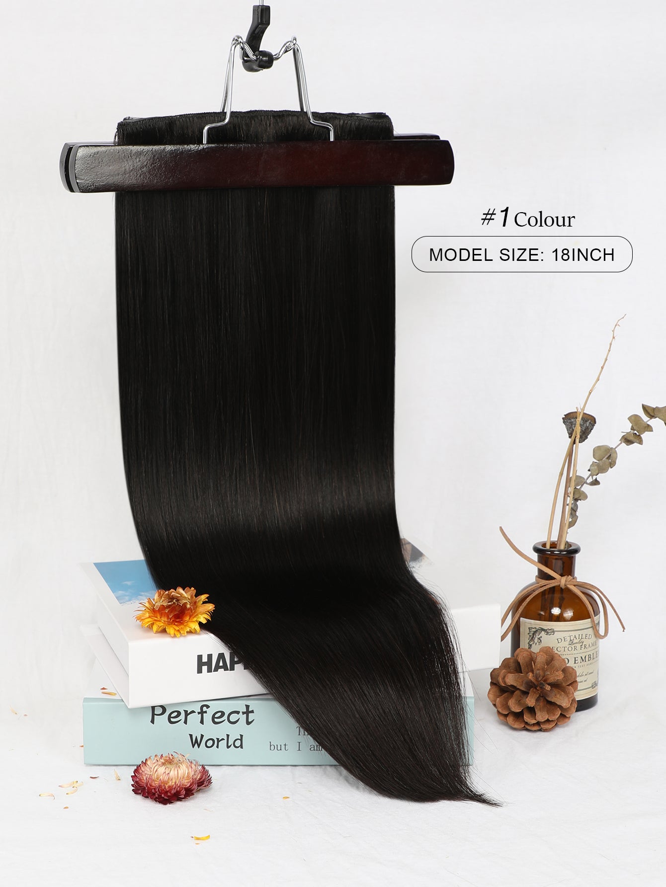 Remy Clip in Hair Extensions Real Human Hair,16inch 7 Pcs 120g Human Hair Extensions Clip ins, Silky Strainght Clip in Hair Extensions for Women