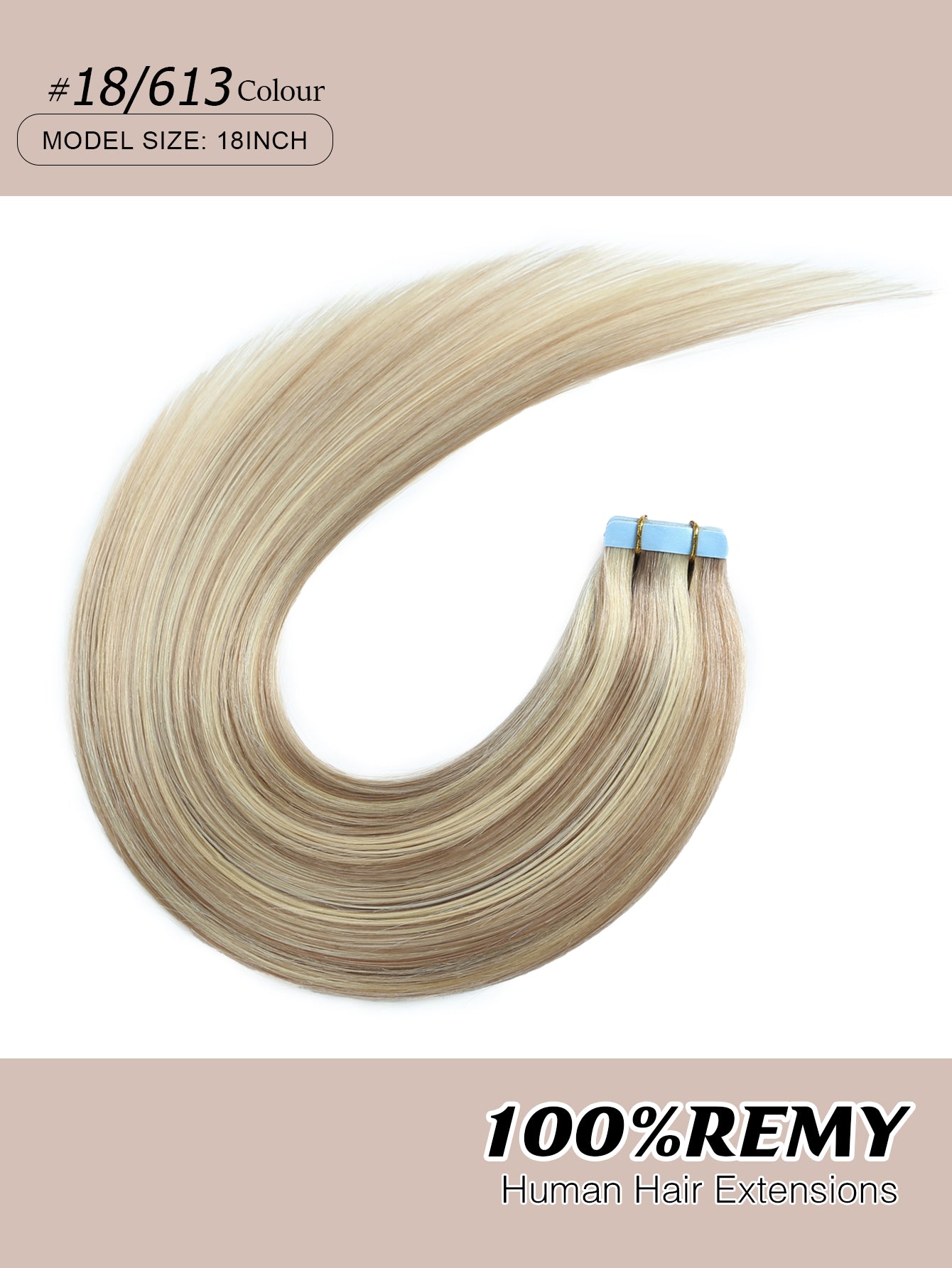 P18/613# Tape in Hair Extensions 100% Remy Human 20 inches 20pcs 50g/pack Straight Seamless Skin Weft Hair