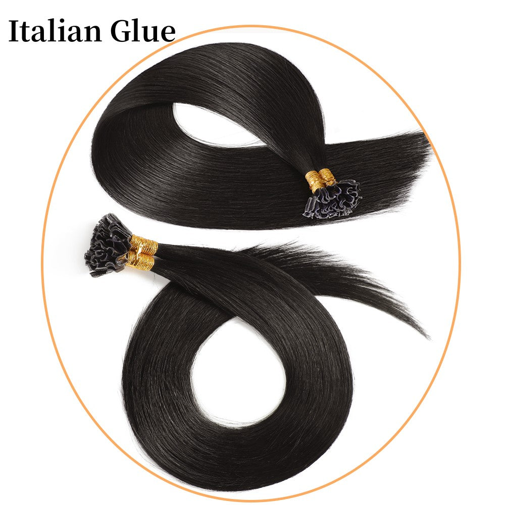 Ambbi Keratin Nail Tip Hair Extensions Italian Glue 100/strands/100grams/pack