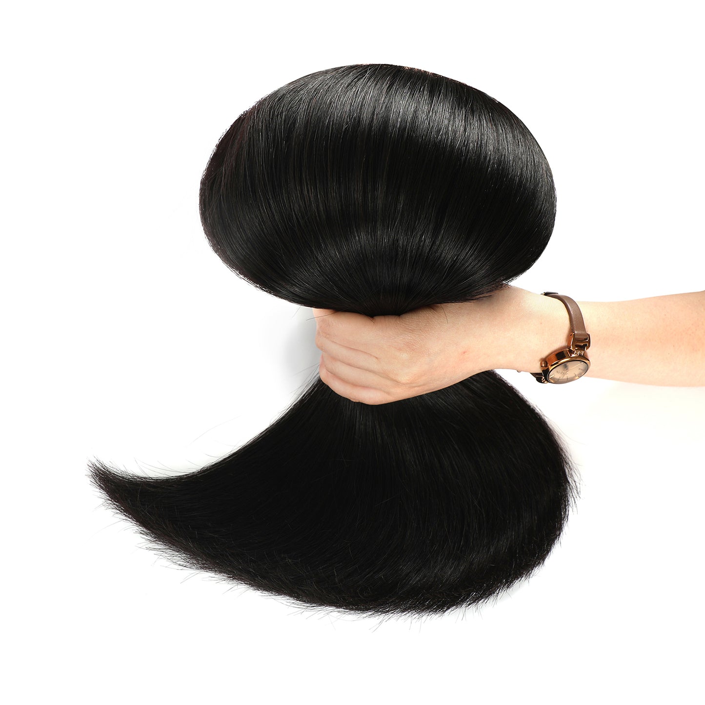 Double Drawn Hair Bundles /Hair Weft Natural Black 100g/pack 8-26inches in stock