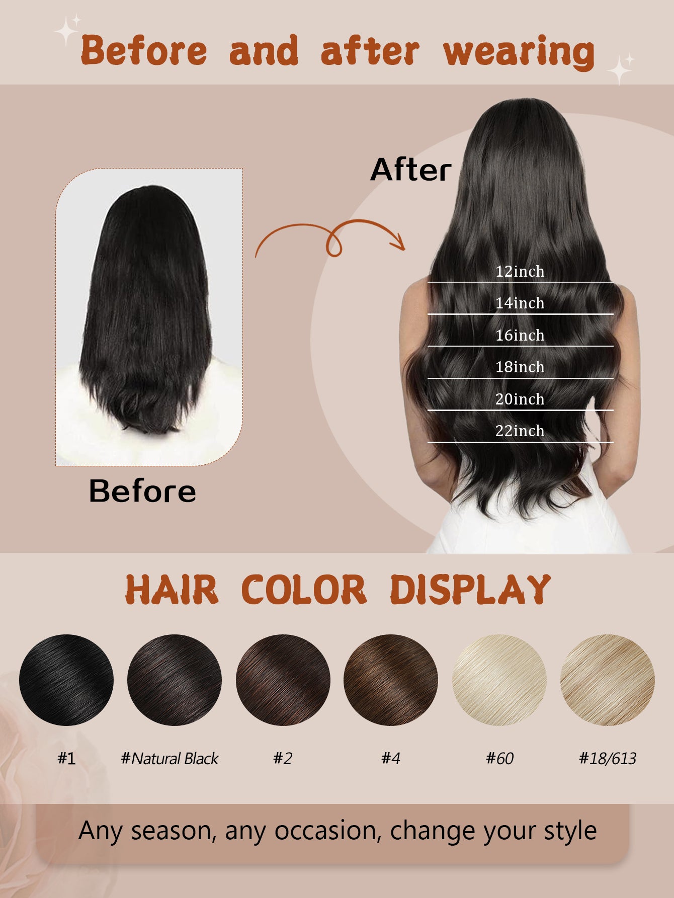 1B#Off Black Genius Weft Hair Extensions Human Hair Sew in Hair Extensions Real Human Hair Weft Extensions Hand Tied Virgin Hair 50G