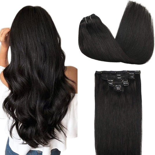 Clip in Hair Extensions Double Weft 7pieces 16clips Clip in Sets