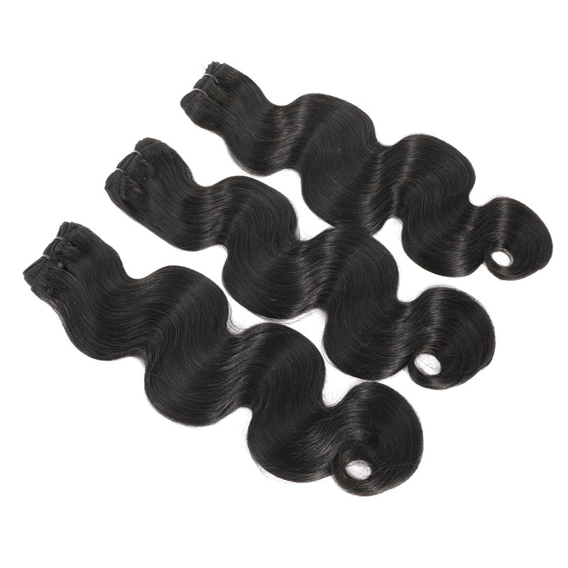 Double Drawn Hair Bundles /Hair Weft Natural Black 100g/pack 8-26inches in stock