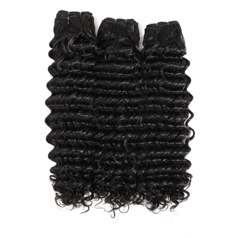 Double Drawn Hair Bundles /Hair Weft Natural Black 100g/pack 8-26inches in stock