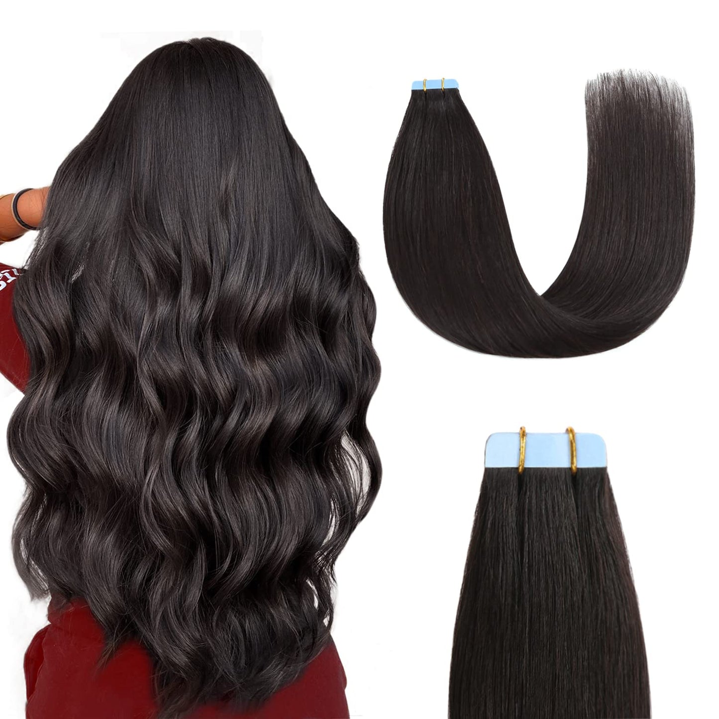 Premium Remy Tape in hair 12-24inches 12-16inch 40g/20pcs 18-24inch 50g/20pcs